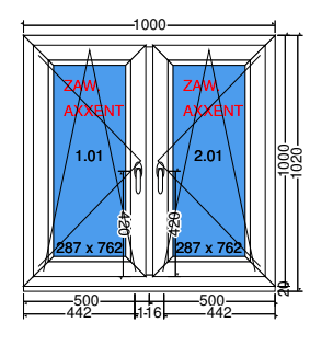 Double sash tilt and turn window