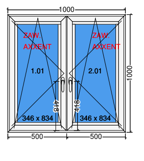 Double sash tilt and turn window