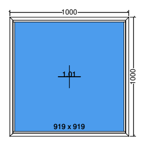 Feststehendes Fenster