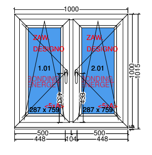 Double sash tilt and turn window