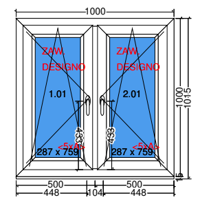 Double sash tilt and turn window