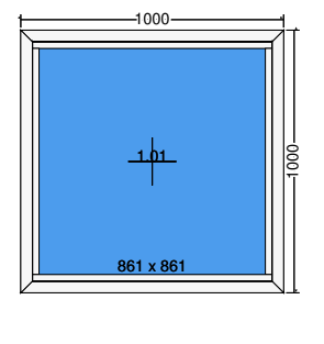 Feststehendes Fenster