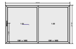 One active-leaf door