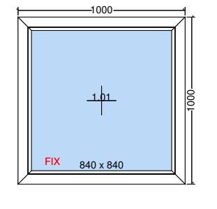 Feststehendes Fenster