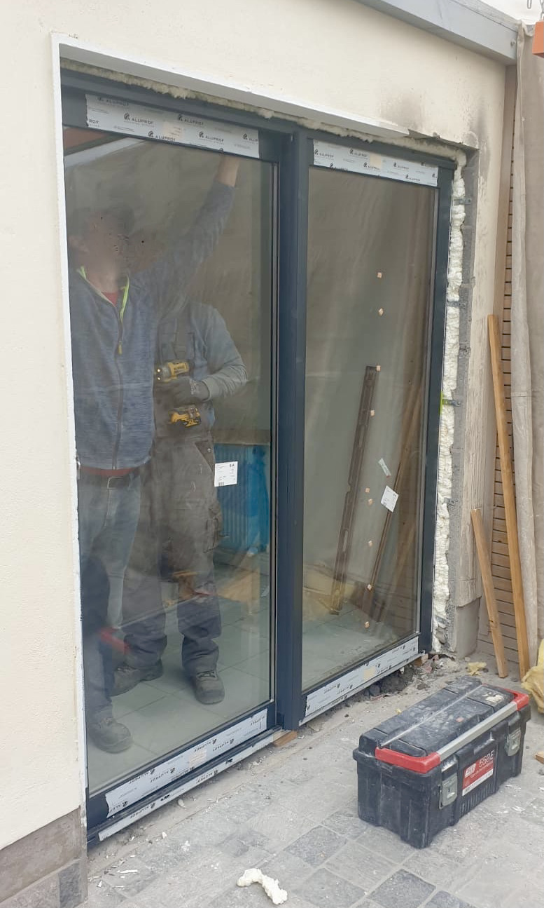 aluminium patio door installation