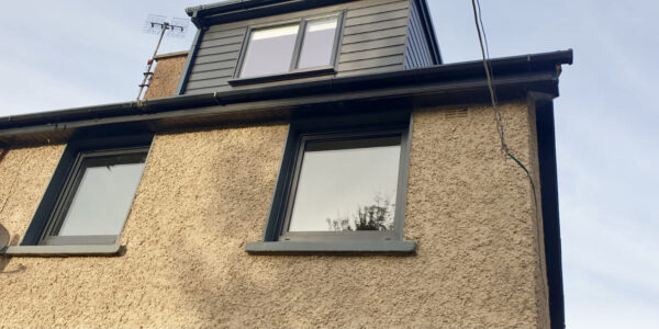 The realization of anthracite uPVC windows IDEAL 4000