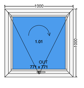 Full rotary window