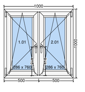 Double sash tilt and turn window