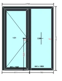 Fireproof door with one side panel
