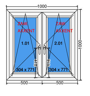 Double sash tilt and turn window