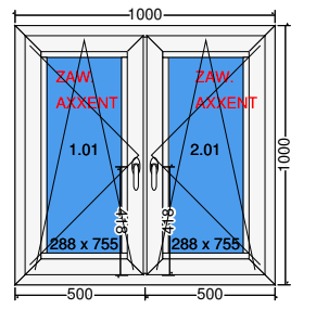 Double sash tilt and turn window