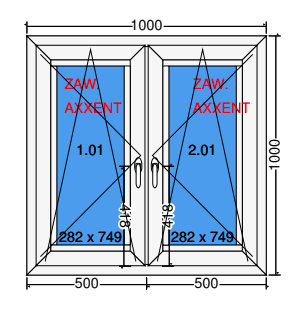 Double sash tilt and turn window