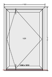 Glass pivot door