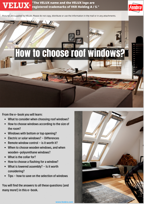 Fenbro eBook: How to choose roof windows?