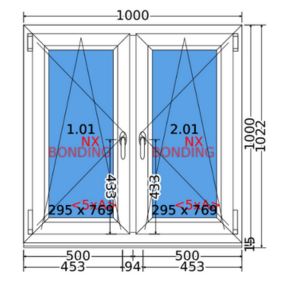 Double sash tilt and turn window