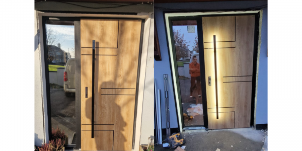 Aluminium Door Wikęd model FI14 Product line: PRESTIGE TERMO LUX | Co. Roscommon | #176