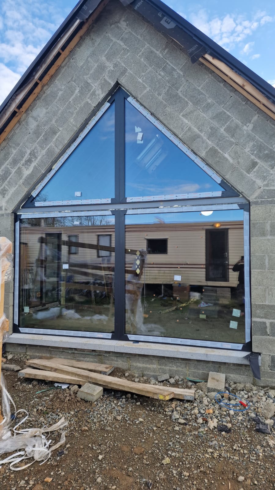 uPVC Windows IDEAL 5000 | French Door and Window uPVC Windows IDEAL 4000 | Aluminium Sliding Doors Panorama Fold line | Aluminium Doors AluLine 44 | Co. Wicklow | #189