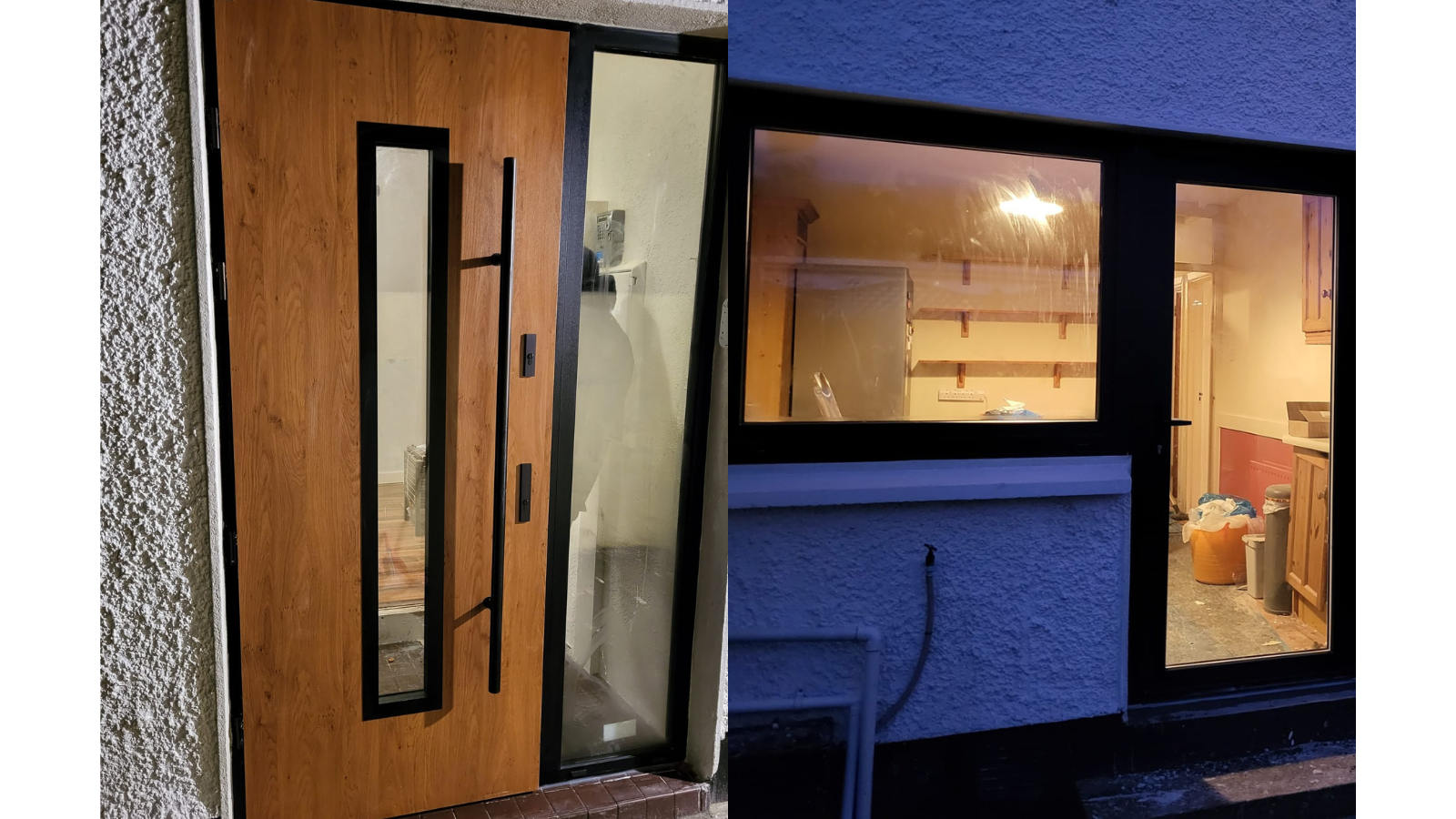 uPVC Windows and Back Door IDEAL 4000 | Wikęd Steel Door model 12 Product line: PREMIUM TERMO | Co. Kildare | #198