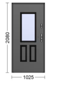 Premium Termo Glass panel door