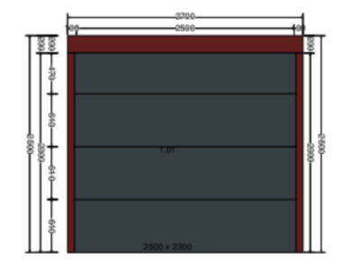 Sectional garage doors Thermo 60 mm with front torsion springs