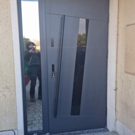 Wikęd Steel Door model Glass Front GF07 Product line: OPTIMUM TERMO