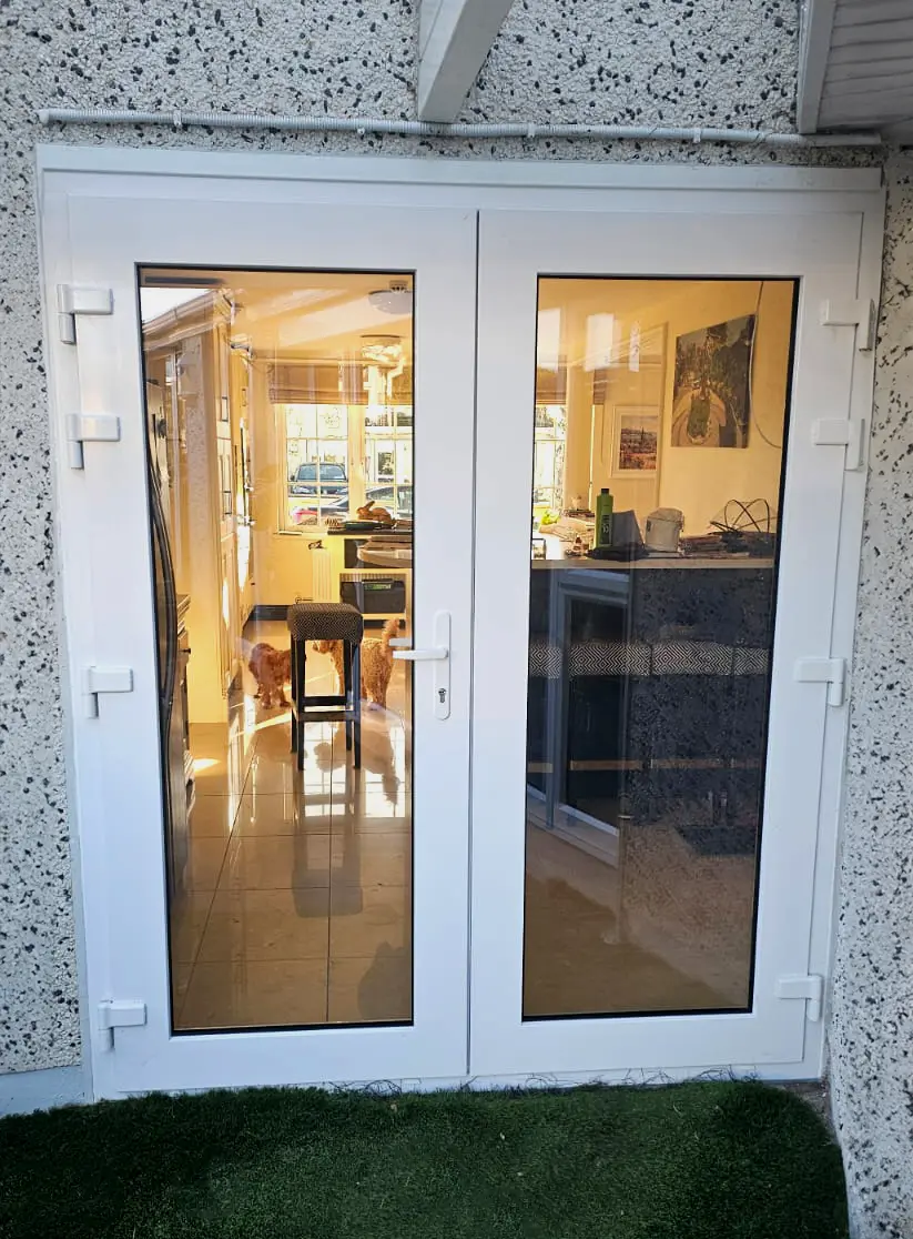 uPVC French Doors Salamander GreenEvolution 76 3D | Meath | #438