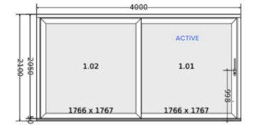 One active-leaf door