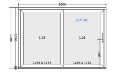 One active-leaf door