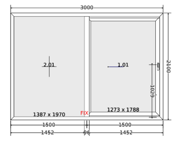 One active-leaf door