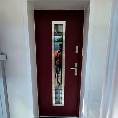uPVC Windows and Doors Salamander BluEvolution 82 | Wikęd Steel Doors model 12 Product line: OPTIMUM TERMO | Cork | #498