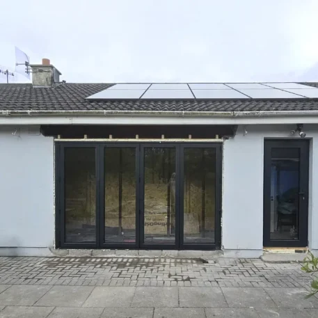 uPVC Windows, Back Doors and French Doors Salamander BluEvolution 82 | Wikęd Steel Doors model 42 Product line: OPTIMUM TERMO | Aluminium Windows MB-79N | Aluminium Bifold Doors Panorama Fold line | Dublin | #511
