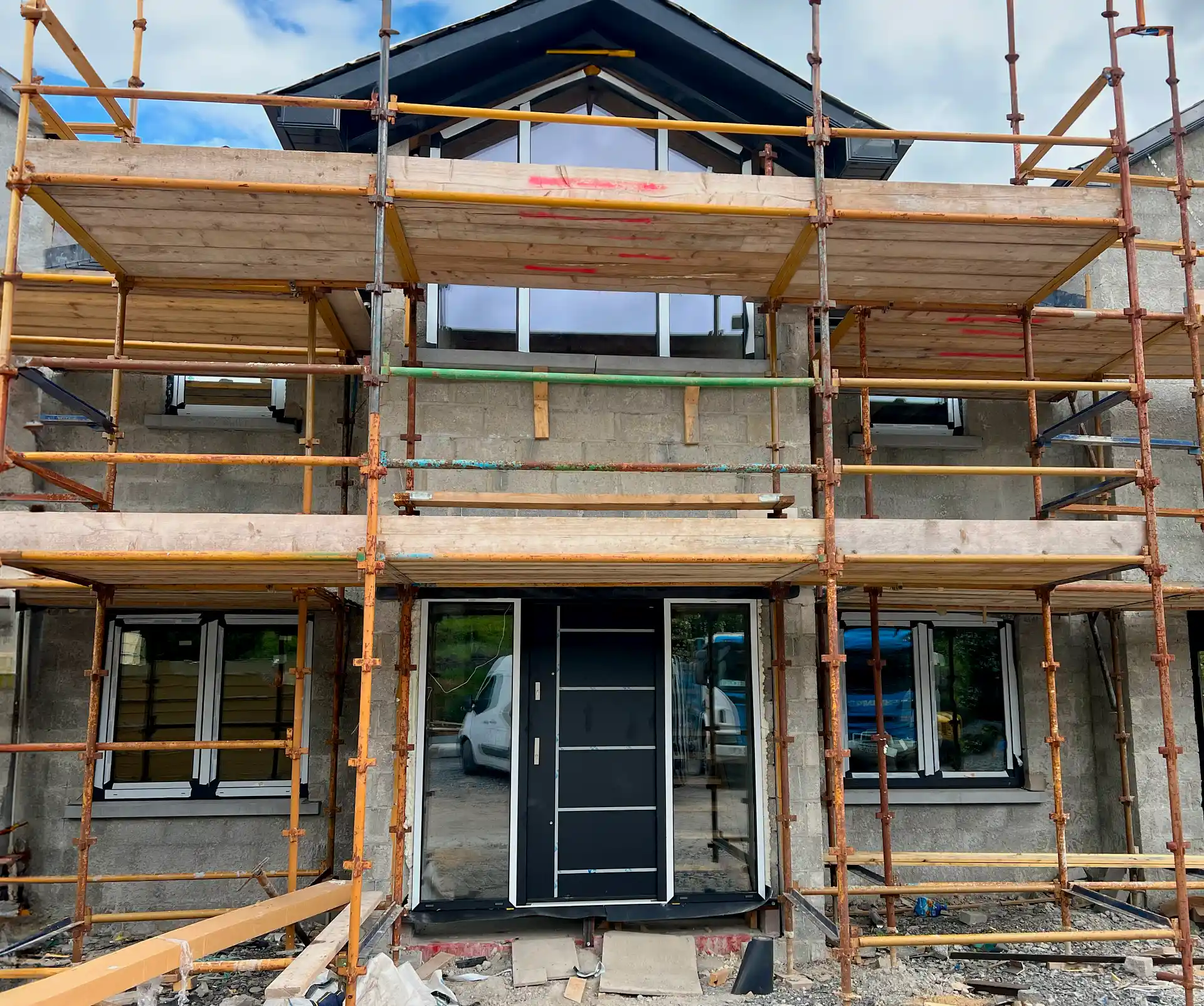 PVC-Fenster, Türen, Balkontüren und Garagentore Salamander greenEvolution 76 3D | Wikęd Steel Doors Modell 26J Produktlinie: OPTIMUM TERMO | Kilkenny | #505