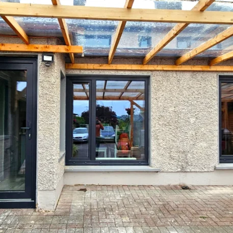 PVC-Fenster und Hintertüren Salamander greenEvolution 76 3D | Wikęd Steel Doors Modell 12 Produktlinie: OPTIMUM TERMO | Cavan | #522