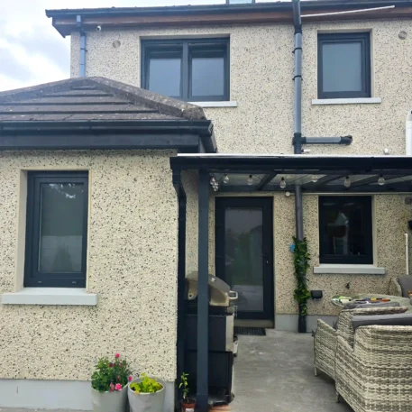 uPVC Windows and Doors Salamander BluEvolution 82 | Wikęd Steel Doors model 25 Product line: OPTIMUM TERMO | Dublin | #523