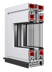 Kunststoff-Alu Schiebetüren EvolutionDrive 82