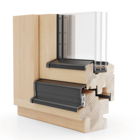Holzfenster Naturo 80
