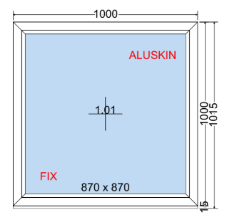 Feststehendes Fenster