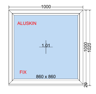 Feststehendes Fenster