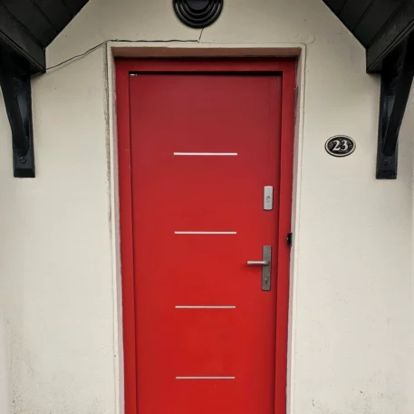 Aluminium doors Wiked Future Inox model FI03B Product line: OPTIMUM TERMO