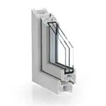 uPVC Window Kommerling 76 AD Casement Grey