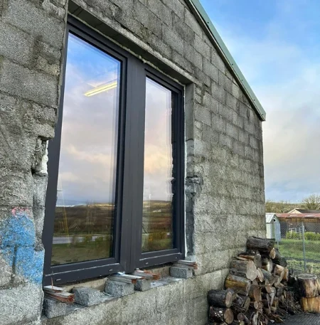 uPVC Windows Salamander greenEvolution 76 3D