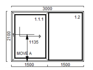 One active-leaf door
