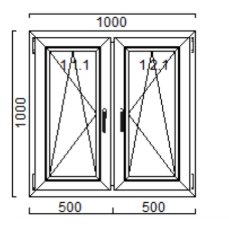 Double sash tilt and turn window