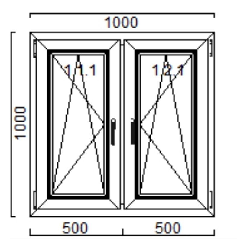 Doppelflügel Kipp-Dreh-Fenster