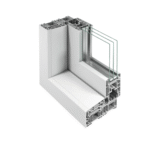 PVC-Schiebetür Schüco Living Move weiss